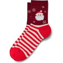 Tchibo - 1 Paar Weihnachtssocken - Herren - Gr 35-38 - creme