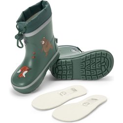 Tchibo - Kinder-Gummistiefel - Gr. 22-23 - dunkelgrün