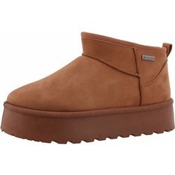 Tom Tailor gefütterte Boots - Damen - Gr. 37 - hellbraun