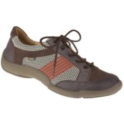 tessamino | Herren Schnürschuhe | Leder in Kombination mit Mesh | Weite H & K | wechselbares Fußbett mit Lederüberzug