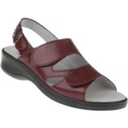 tessamino | Damen Sandalen | Sola-Stretch in Leder Optik | Weite H | wechselbares Fußbett mit Microfaserüberzug