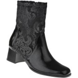 tessamino | Damen Stiefel | Leder in Kombination mit Stretchmaterial | Weite G | festes Fußbett mit Warmfutterüberzug