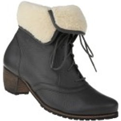 tessamino | Damen Stiefeletten | Hirschleder | Weite H | wechselbares Fußbett mit Warmfutterüberzug