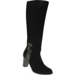 tessamino | Damen Stiefel | Veloursleder | Weite G | festes Fußbett mit Warmfutterüberzug