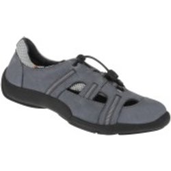 tessamino | Herren Slipper | Leder in Kombination mit Mesh | Weite H & K | wechselbares Fußbett mit Lederüberzug