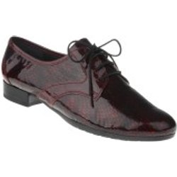 tessamino | Damen Schnürschuhe | Leder in Lack Optik | Weite G | festes Fußbett mit Lederüberzug