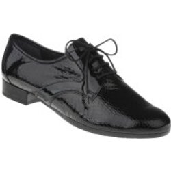 tessamino | Damen Schnürschuhe | Leder in Lack Optik | Weite G | festes Fußbett mit Lederüberzug