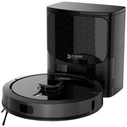 Robô Aspirador e Passa Pano KABUM! smart 900 - 5 Modos de Limpeza, Base 2 em 1, Mapeamento 3D - 220v - Preto - KBSF010