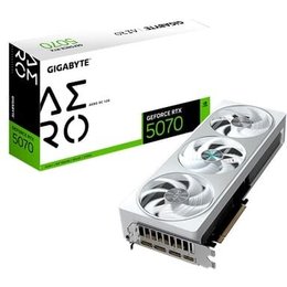 Placa de Vídeo Gigabyte RTX 5070 AERO 12G NVIDIA GeForce, 12GB GDDR7, 192bits, RGB, DLSS, Ray Tracing - 9VN5070AO-00-G10