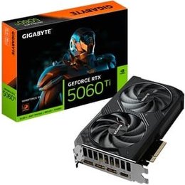 Placa de Vídeo RTX 5060 Ti WINDFORCE 8G Gigabyte NVIDIA GeForce, 8GB GDDR7, 128bits, DLSS, Ray Tracing - GV-N506TWF2-8GD