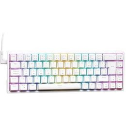 Teclado Mecânico Gamer Husky HailStorm, 65%, RGB, Switch Gateron Red, ABNT2, Branco - HTG002BRVR