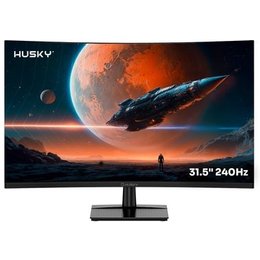 Monitor Gamer Curvo Husky Boreal 31.5", FHD, 240Hz, 1ms, Adaptive Sync, VA, DisplayPort e HDMI, HDR - HMG00732PT