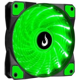 Ventoinha Rise Mode Wind W1, 120mm, LED Verde, Preto - RM-WN-01-BG