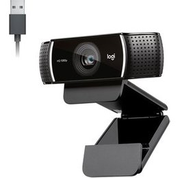 Webcam Full HD Logitech C922 Pro Stream com Microfone Embutido, 1080p e Tripé Incluso, Compatível Logitech Capture - 960-001087