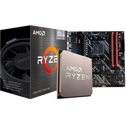 Kit Placa-Mãe Husky Nexus B550, M.2 NVMe, DDR4 3200MHz + Processador AMD Ryzen 7 5700G, 3.8GHz