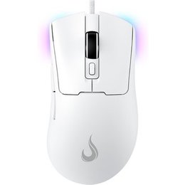 Mouse Gamer Rise Mode G1 Pro White RGB, 12000 DPI, 7 Botões, Branco - RM-MG-01-FW