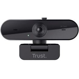 Webcam Trust Taxon 2K QHD, Microfones Duplos, Filtro de Privacidade, USB, Preto - 24732