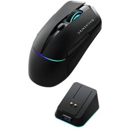 Mouse gamer Machenike L8 pro, RGB, Support 8K, 2.4GHz Wireles + DOCK RGB, Carregamento Sem Fio, Preto - JJ02G3006