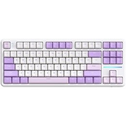 Teclado Mecânico Sem Fio Attack Shark X87, RGB, Tri-Mode Wireless Bluetooth USB-C, Twilight Purple - X87