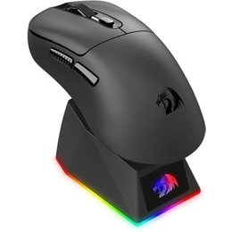 Mouse Gamer Sem Fio Redragon Ebony Standard, RGB, 24000 DPI, Com Carregador, Preto - M998-STD-1K