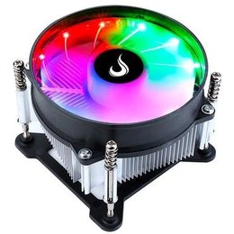 Air Cooler Gamer Rise Mode X4, LED Rainbow, Intel, 90mm, Preto - RM-ACX-04-RGB
