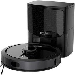 Robô Aspirador e Passa Pano KABUM! smart 900 - 5 Modos de Limpeza, Base 2 em 1, Mapeamento 3D - 127v - Preto - KBSF009