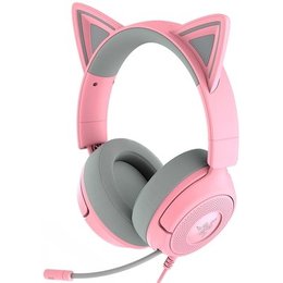 Headset Gamer Razer Kraken Kitty V3 X, RGB Chroma, Iluminação nas Orelhas, USB, Quartz - RZ04-05350100
