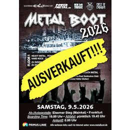Das MetalBoot - Deine MetalParty auf dem Main! - MetalBoot 2026 in Frankfurt am Main
