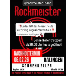 Rockmeister (Nachholtermin) - Nachholtermin in Balingen