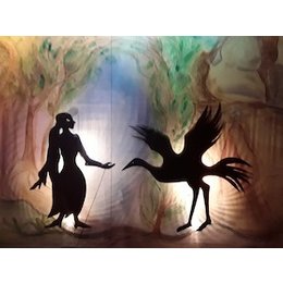 Schattentheater: Kranich und Hirtenmädchen    - Erzähl- und Mitmachtheater der Marburger-Märchenbühne in Marburg