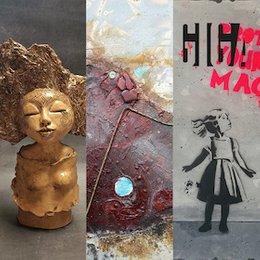 Gratisveranstaltungen - Gugg, Lachmair, Stammler | Ansichtsache(n) - gesprayt - gebrannt - geflammt in Haid