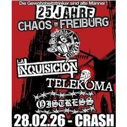 25 Jahre Chaos in Freiburg - PUNK - GEWOHNHEITSTRINKER (GER) / LA INQUISICION ( ESP) / TELEKOMA (GER) / OISTRESS (GER) in Freiburg im Breisgau