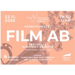 Herbstkonzert Städtisches Orchester Albstadt - Film ab! in Albstadt