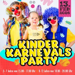 Kinderkarnevalsparty - Kinderkarnevalsparty (8-12 Jahre) in Dinslaken