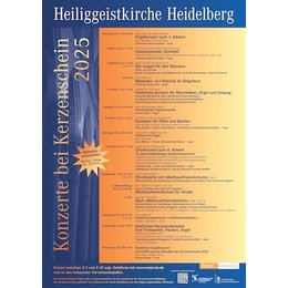 Konzerte zu Advent, Weihnachten und Neujahr bei Kerzenschein 25 - Werke für Frauenchor von Praetorius, Mendelsohn, Gounod, Humpe in Heidelberg