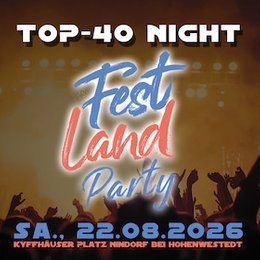 Veranstaltungen 2026 - Festlandparty - Top-40 Night in Nindorf - Dahlen