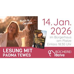 Heilsame Lesung: Liebe, die nährt - Eine Lesung über Selbstliebe und Beziehungsglück mit der Autorin und Psychologin Padma Tewe in Balve