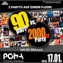 90er vs. 2000er Party in Würzburg