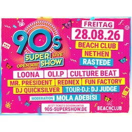90s Super Show - NETHEN BEACH - VIP Upgrade in Rastede - Nethen