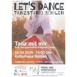 Musik- und Kunstschule Landkreis Leipzig - Let´s Dance 2026 - Tanz mit mir in Böhlen