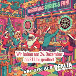 Heiligabend ab 21 Uhr geöffnet! - Barabend - Weihnachten im ART Stalker in Berlin