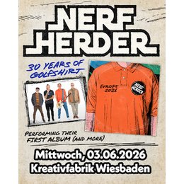NERF HERDER - 30 Years of Golfshirt in Wiesbaden