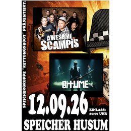 Speichergruppe Rettungsboot präsentiert: Awesome Scampis / Bitume in Husum