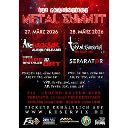Metal Summit ´26 - Freitag & Samstag in Freudenstadt