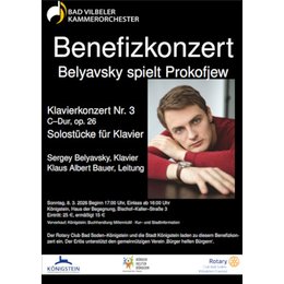 Benefizkonzert des Rotary Club Bad Soden-Königsstein - Belyavsky spielt Prokofjew in Königstein