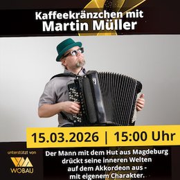 Kaffeekränzchen mit Live-Musik | Magdeburg | machwerk - Kaffeekränzchen mit Martin Müller | Magdeburg | machwerk in Magdeburg