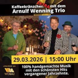 Kaffeekränzchen mit Live-Musik | Magdeburg | machwerk - Kaffeekränzchen mit Arnulf Wenning Trio | Magdeburg | machwerk in Magdeburg