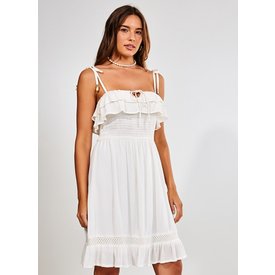 vestido curto offwhite