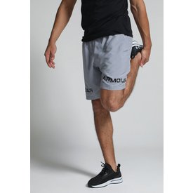 bermuda under armour reta woven graphic cinza