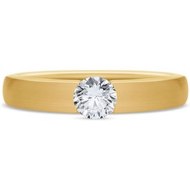 solitário ouro amarelo 25 pontos diamantes
